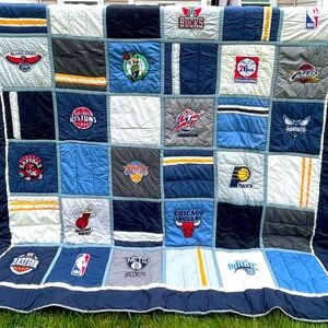 Pottery Barn Teen NBA East Conference comforter with matching shams